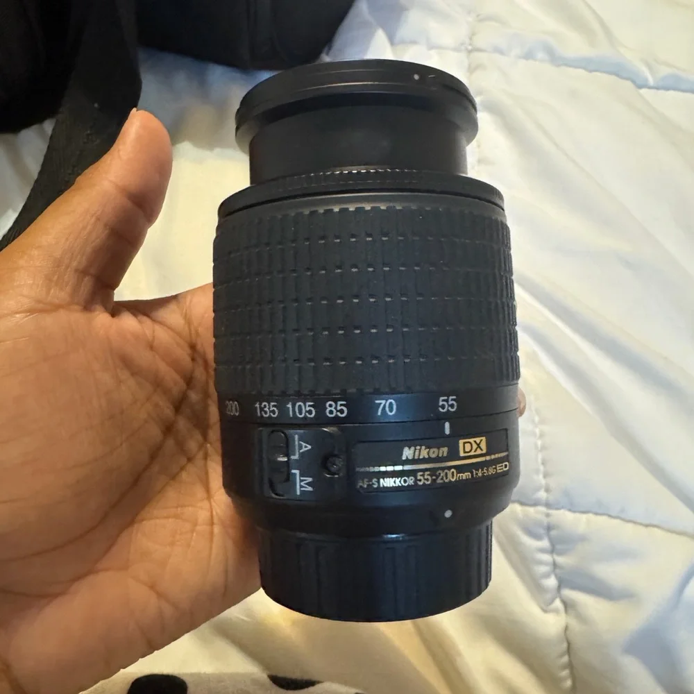 Nikon D3200 Black and Silver DSLR Camera